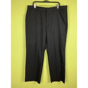 Kenneth Cole Mens Dress Pants Size 40/32 Black Polyester Stretch Straight
